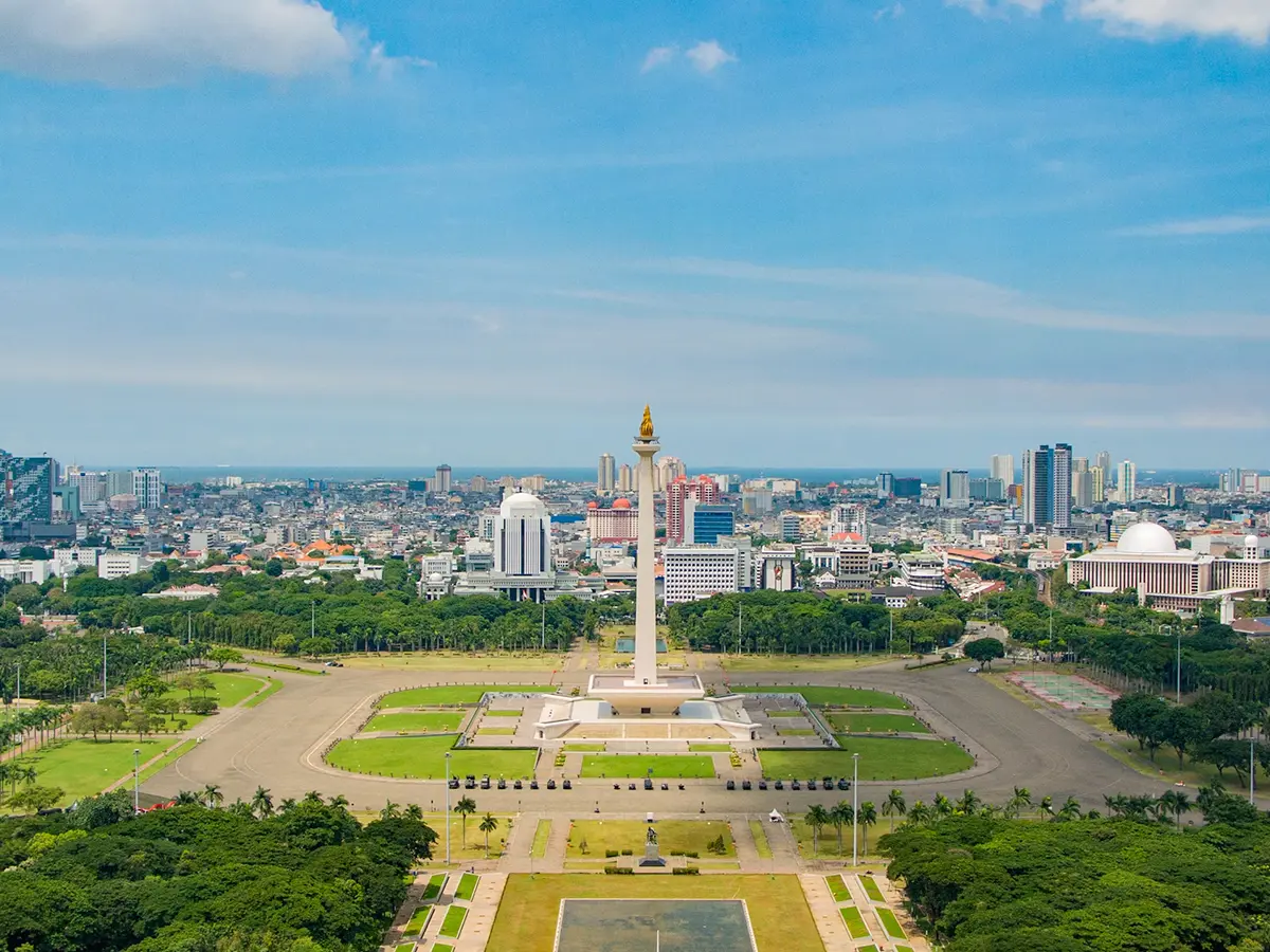 Jakarta → Monas → Istiqlal Mosque → Jakarta Cathedral → Pantai Indah Kapuk → Jakarta